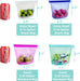 Reusable Silicone Food Storage Bags (Set of 4), Dishwasher Oven Microwave Freezer Safe, Eco-Friendly 100% Platinum, Leak