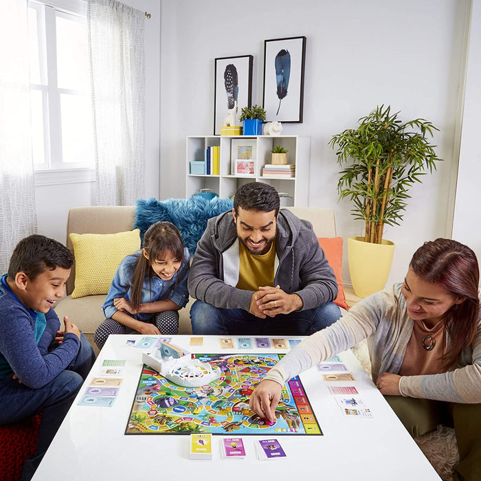 The Game of Life Board Game, Family Games for Kids Ages 8 and Up, Pegs Come in 6 Colors, Family Board Games for 2 to 4 Players