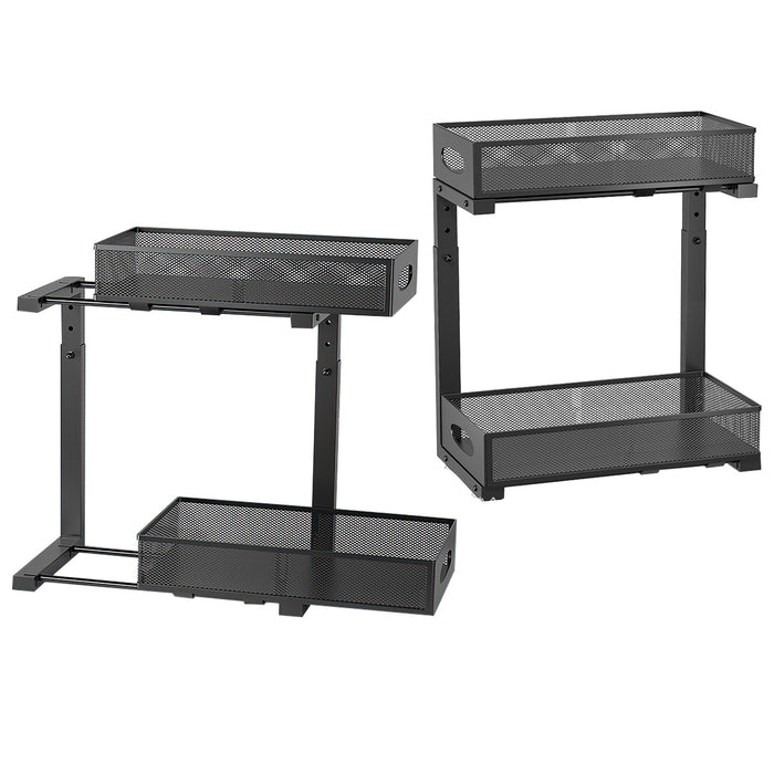 Two-Pack Adjustable Under-Sink Organizers