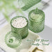 Green Bathroom Accessories Set, 4 Pack Olive Green Bathroom Decor Accessory Sets Complete, Diamond Glass Soap Dispenser 