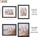 8x10 Picture Frames, Gallery Wall Frames Set of 5, Black