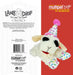 Lamb Chop Dog Plush Toy with Birthday Hat - Squeaky Dog Toy