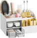 Makeup Organizer with 2 Drawers, Makeup Organizers Countertop for Vanity and Bathroom, Make up organization and Skincare