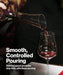 Large Elegant Crystal Wine Decanter with Built-in Aerator