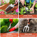 Garden Tools Set, 8 Piece Gardening Tools Set with Non Slip Ergonomic Handle, Heavy Duty Garden Tool Set with Storage Ba