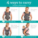 Flip 4-in-1 Baby Carrier Convertible Ergonomic, Gray
