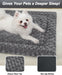Washable Dog Bed Mat Medium Size Fluffy Pet Crate Pad 36x23