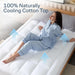 100% Cotton Top Queen Size Mattress Pad, Pillow Top
