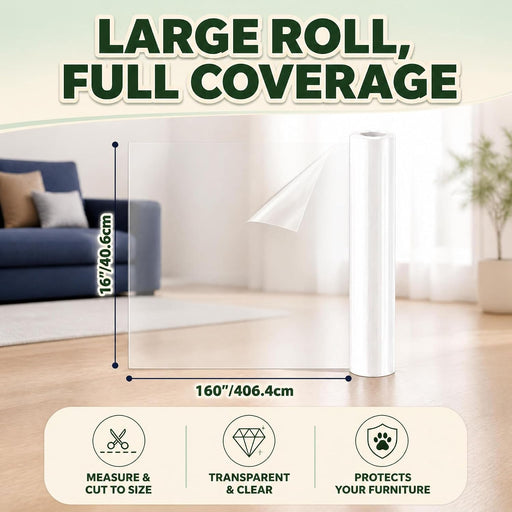 Cat Scratch Furniture Protector,Heavy-Duty 0.2mm Thicker Clear Vinyl Tape, Couch Protector from Cat Claws, Flexible Corn