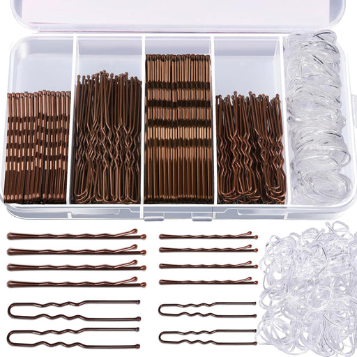 300Pcs Bobby Pins Hair Pins, Hair Pin for Women Bobby Pins Brown