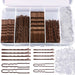 300Pcs Bobby Pins Hair Pins, Hair Pin for Women Bobby Pins Brown