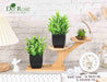2 Pcs Fake Plants Small Artificial Plants for Black Bathroom Decor