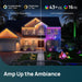Smart Solar Spot Lights Outdoor SL5C, IP67 Halloween Lights Outdoor