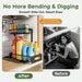 Under Sink Organizer, 2-Pack L-Shaped Metal Pull-Out Drawers for Kitchen
