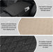 Car Center Console Cover, Upgraded Leather Car Armrest Cushion with 2 Storage Pockets, Universal Waterproof Cushion Pad,