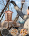 Solar Bird Feeders for Outdoors Hanging - Premium Grade Metal Bird Feeder, Chew-Proof, Weather and Water Resistant Wild 