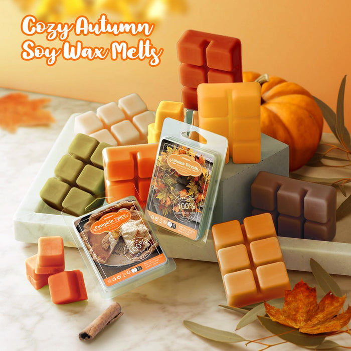 Fall Scented Wax Melts, Autumn Wax Cubes for Wax Warmer