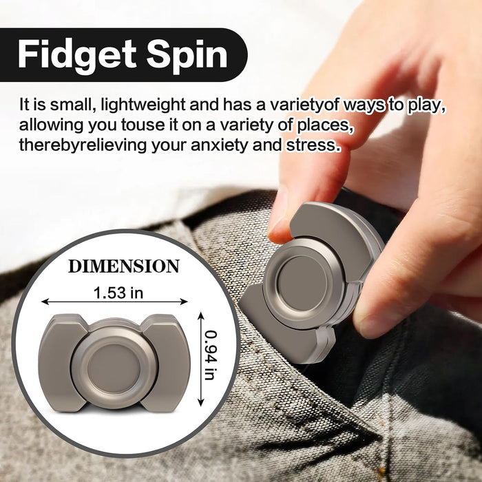 3-in-1 Fidget Toys Adults Kid: Spinner, Slider & Clicker