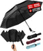Repel Reverse Folding Umbrellas for Rain, Windproof, 46 Inch Large Coverage