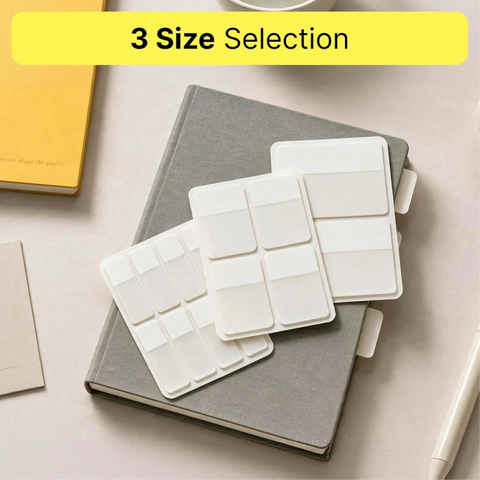 280 Pcs White Sticky Index Tabs for Notebook