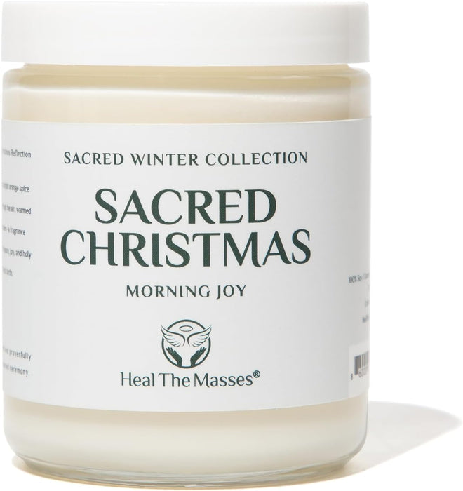 Sacred Christmas Candle, 7 oz, Soy Coconut Wax Blend