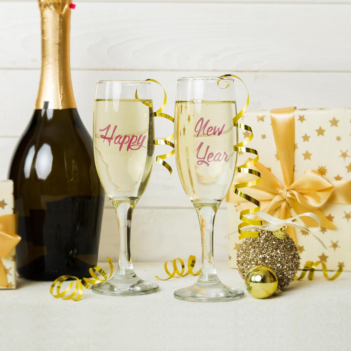 Metallic Wine Glass Markers 8Pcs, Non-Toxic, Food-Safe, Dishwasher-Safe, Wine Glass Marker Pens for Ceramic Plates, Part