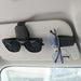 Sunglasses Holder for Car Sun Visor, Magnetic Clip, Black, 2 Pack
