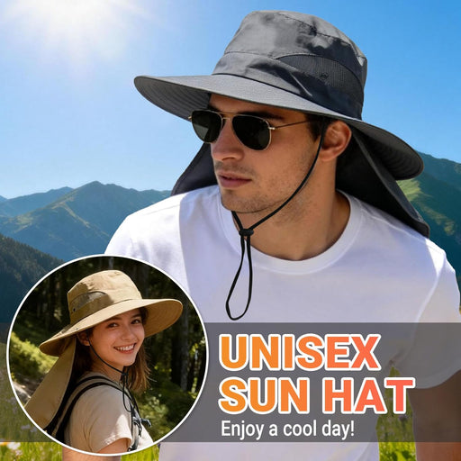 Sun Hats for Men Women with Neck Flap UPF 50+ UV Protection
