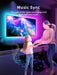LED Lights for TV, 23ft Backlights for 75-100in TV, RGB Backlight with Music Sync Bluetooth APP and Remote Control, USB Powered LED Strip for Bedroom Home Decor