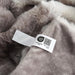 Faux Fur Throw Blanket for Couch, Fuzzy Soft Plush Thick Bubble Blanket for Sofa Bedroom Living Room, 50 * 60 Inches Tie-dye Taupe