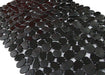 Pebble Bathtub Mat Non Slip 35" X 16" with Suction Cups,Black