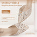 Women's IN2 Candice Wedding Rhinestones Sequins Low Kitten Heels Pumps Dress Evening Shoes for Women Bridal Bride