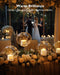 12Pcs Flickering Flameless Candle Battery Operated, 200+Hours Fake Electric LED Tea Lights for Votive, Centerpiece Table