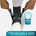 ASO Ankle Stabilizer Lace Up Ankle Brace Sprain Support Black, MD