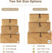 Wicker Storage Basket with Lid,Seagrass Shelf Basket Set of 3,Nautral