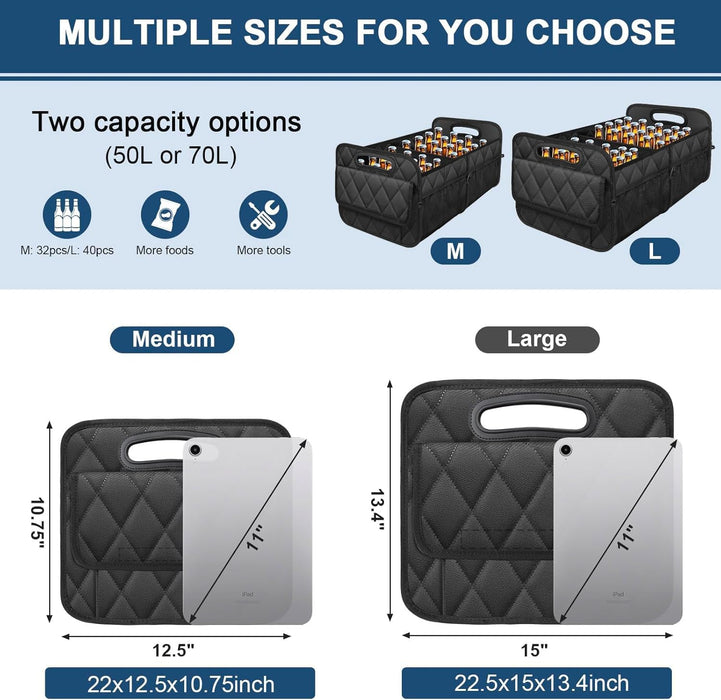 Car Trunk Organizer for SUV, Foldable Car Organizers and Storage