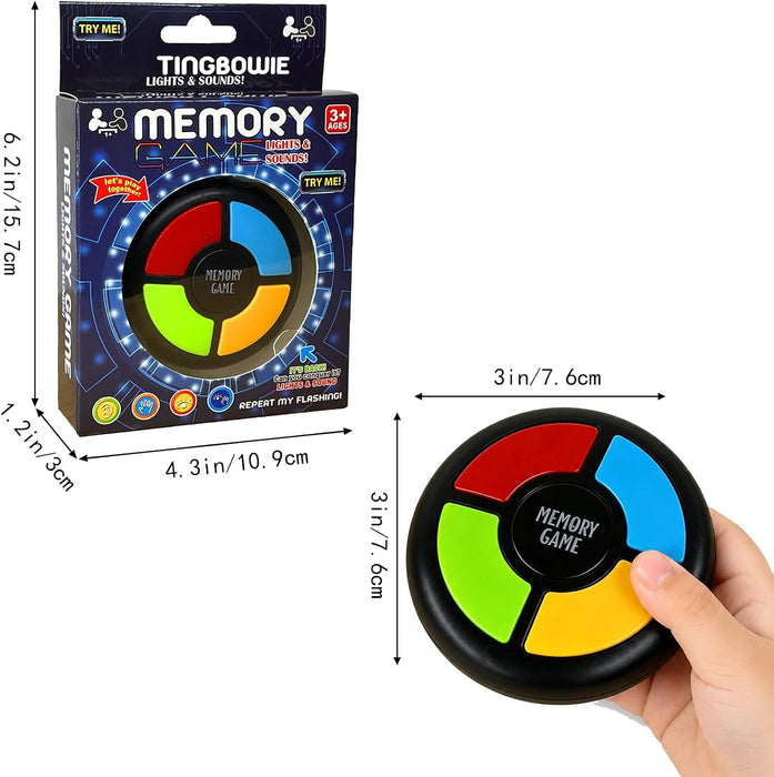 Memory Game Handheld Electronic Toy, Color Memorizing with Lights and Sounds