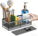 Sponge Holder for Kitchen Sink, Sink Caddy with Stone Drying Mat