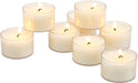 96 Count White Unscented Smokeless Long Burning Clear Cup Tea Light Candles with 6 to 7 Hour Burn Time