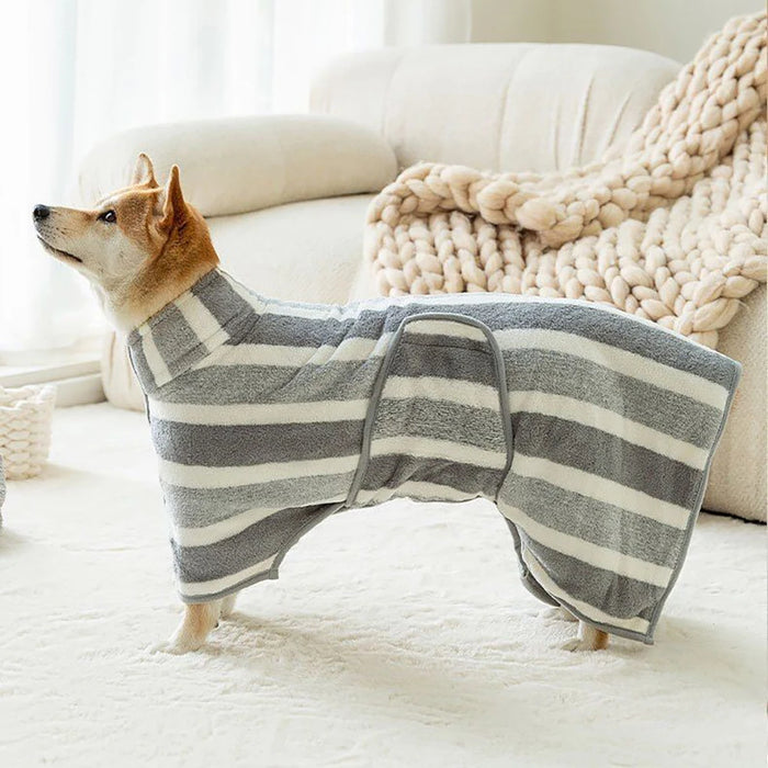 Quick-Drying Absorbent Dog Bathrobe