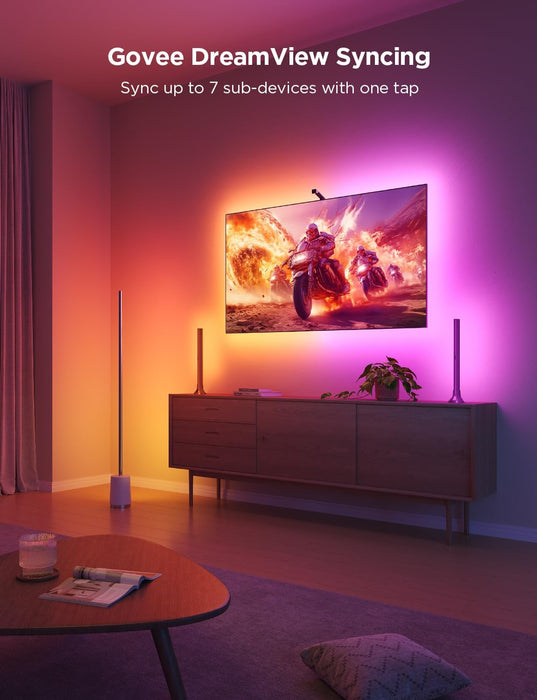 Govee TV Backlight 3 Lite, 7.8ft LED Strip Lights Sync with 40-50 Inch TVs