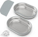 Stainless Steel Bowl for Automatic Microchip Cat Pet Feeder, Sealing Ring Design for Keeping Food Fresh and Reducing Odo