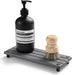 Sink Caddy Kitchen Sink Organizer, Water Absorbing Stone Tray for Sink,Diatomite Bathroom Counter Tray,Faucet Drying Mat Protector Coaster Soap Dish Rack Riser Vanity Dispenser Sponge Holder,10" x 4"
