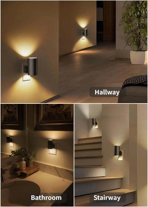 LED Night Lights Plug into Wall 2 Pack,Dimmable,Soft White 3000K