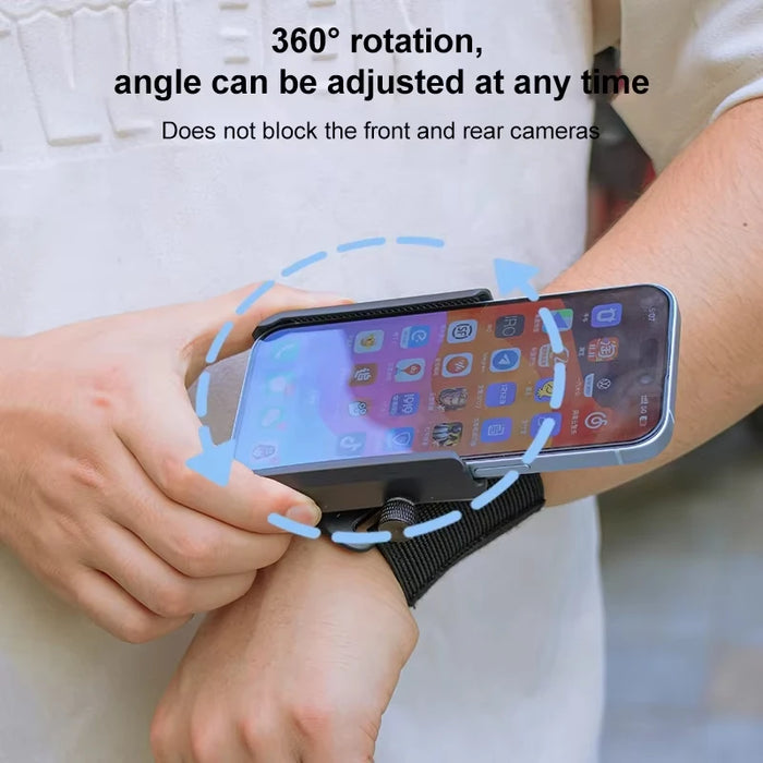 Multi-Function Phone Holder for Car 360 Rotation Wristband Mobile Support Universal Phone Stand for Sports Cycling Motorcycle