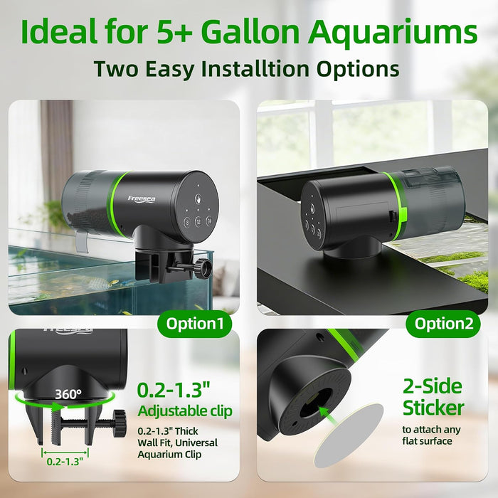 Automatic Fish Feeder for Aquarium: One-Touch Easy Setup & 3 Timers