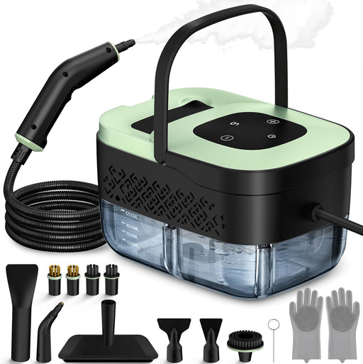 Steam Cleaner, Portable Steamer for Cleaning with 16pcs Accessories, 6-Level Adjustable and 15s Heat-Up, Handheld Steam 