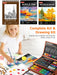 Art Supplies,192 Pack Deluxe Art Set Drawing Painting Supplies Kit
