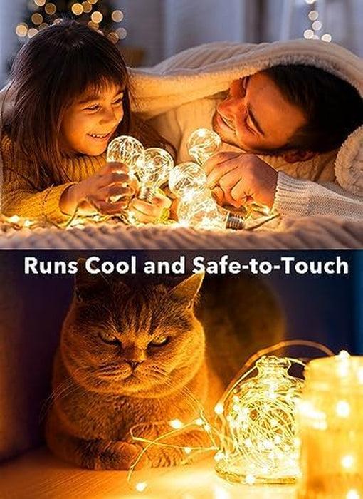 12 Pack 7ft Battery Operated LED Fairy Lights for Xmas Decoration