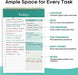 To Do List Notepad, Undated Daily Planner for Work and Goal Setting